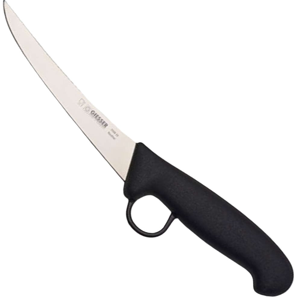 Giesser - 5" Curved Boning Knife, Stiff Industrial Cutlery Knife