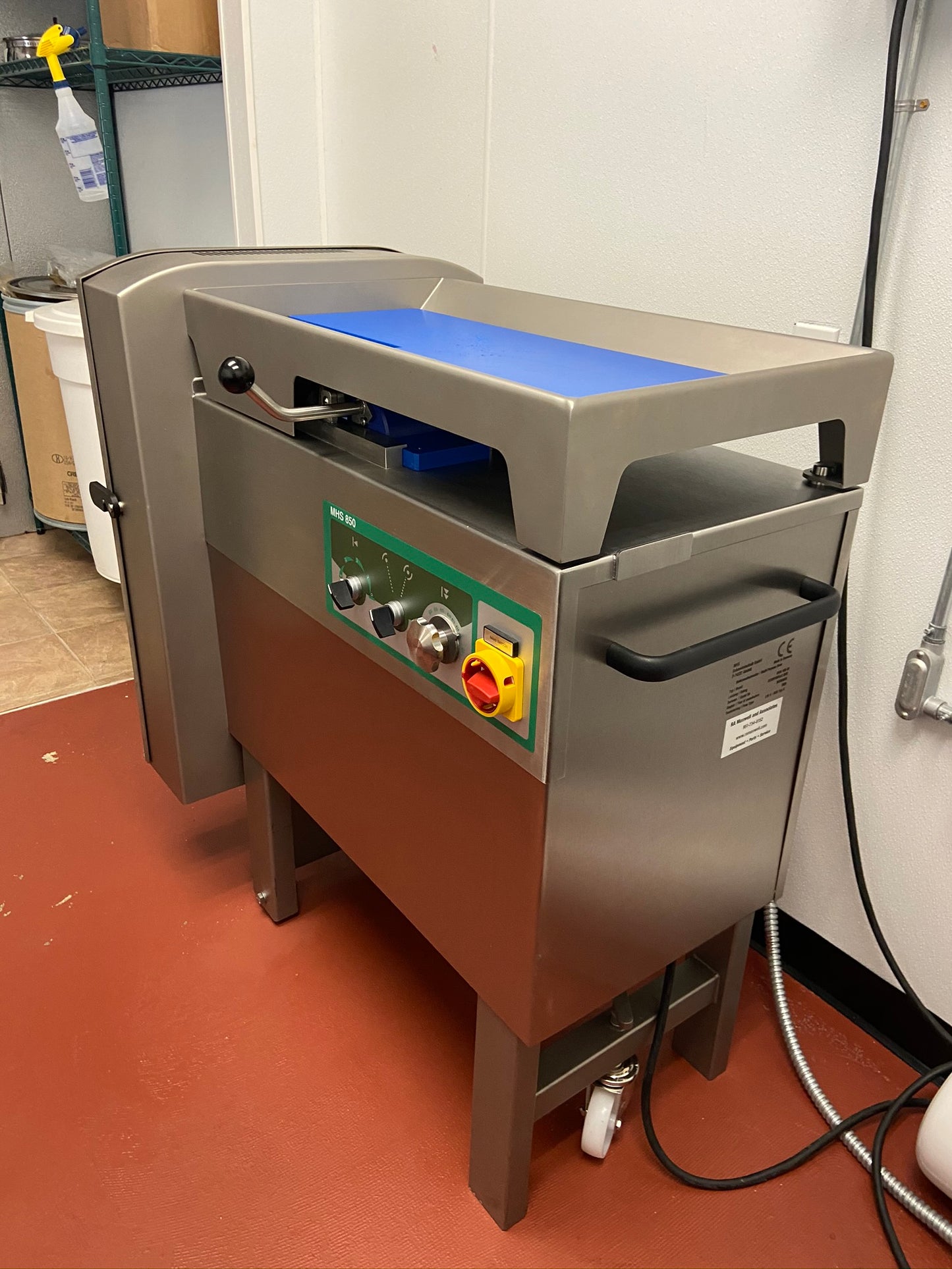 MHS Model 2000-112 Series Industrial Meat Dicer with Take away conveyor and optional bin lifter