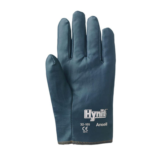 Hynit Nitrile-Impregnated Gloves, 9, Blue