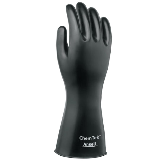 ChemTek Protective Gloves, Size 9, Black