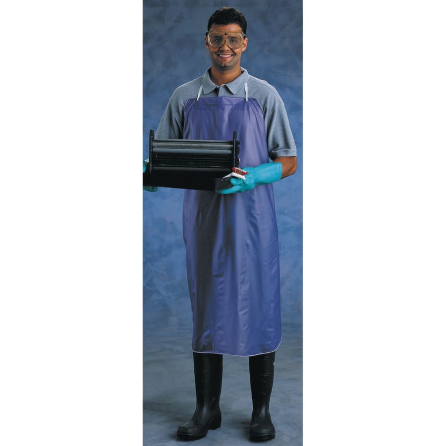 AlphaTec® 56-001 PVC Apron, 8 mil, 33 in x 44 in, Blue