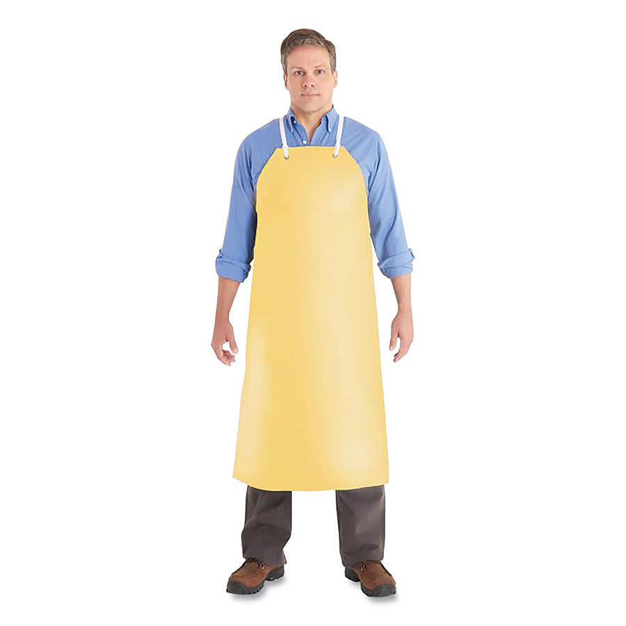 AlphaTec® Hycar Apron, 35 in x 45 in, Nitrile/Poly-Cotton, Yellow