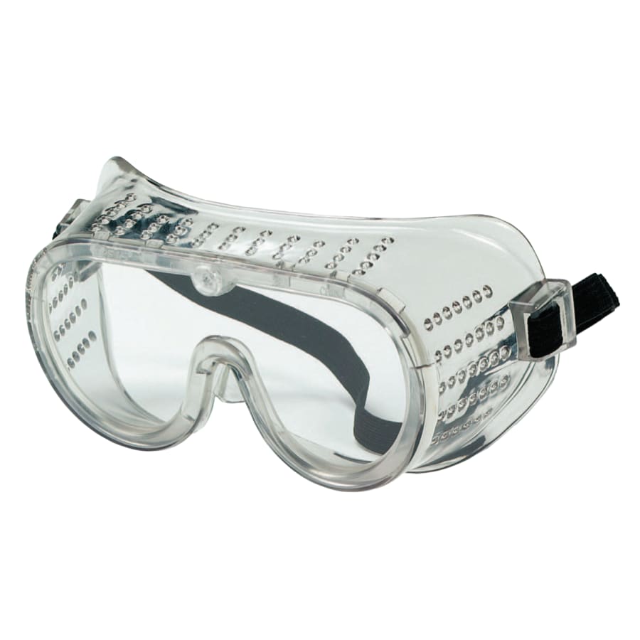 Protective Goggles, Clear/Clear, PVC, Antifog, Chemical Resistant, Indirect Vent