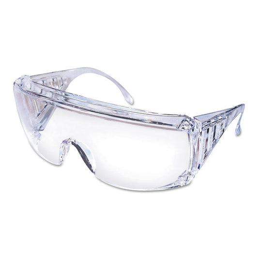 Yukon Uncoated Protective Eyewear,Clear Polycarb Lens/Frame,140mm Temple