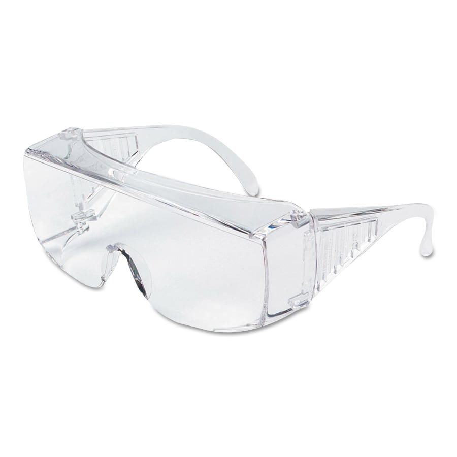 Yukon Uncoated Protective Eyewear,Clear Polycarb Lens/Frame,150mm Temple