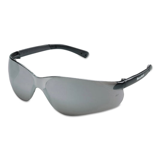 BearKat® BK1 Series Safety Glasses, Silver Mirror Lens, Duramass® Scratch-Resistant, Gray Frame