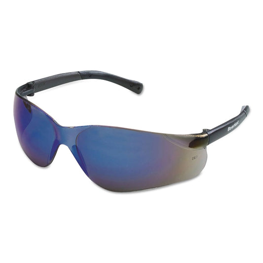 BearKat® BK1 Series Safety Glasses, Blue Mirror Lens, Duramass® Scratch-Resistant, Gray Frame