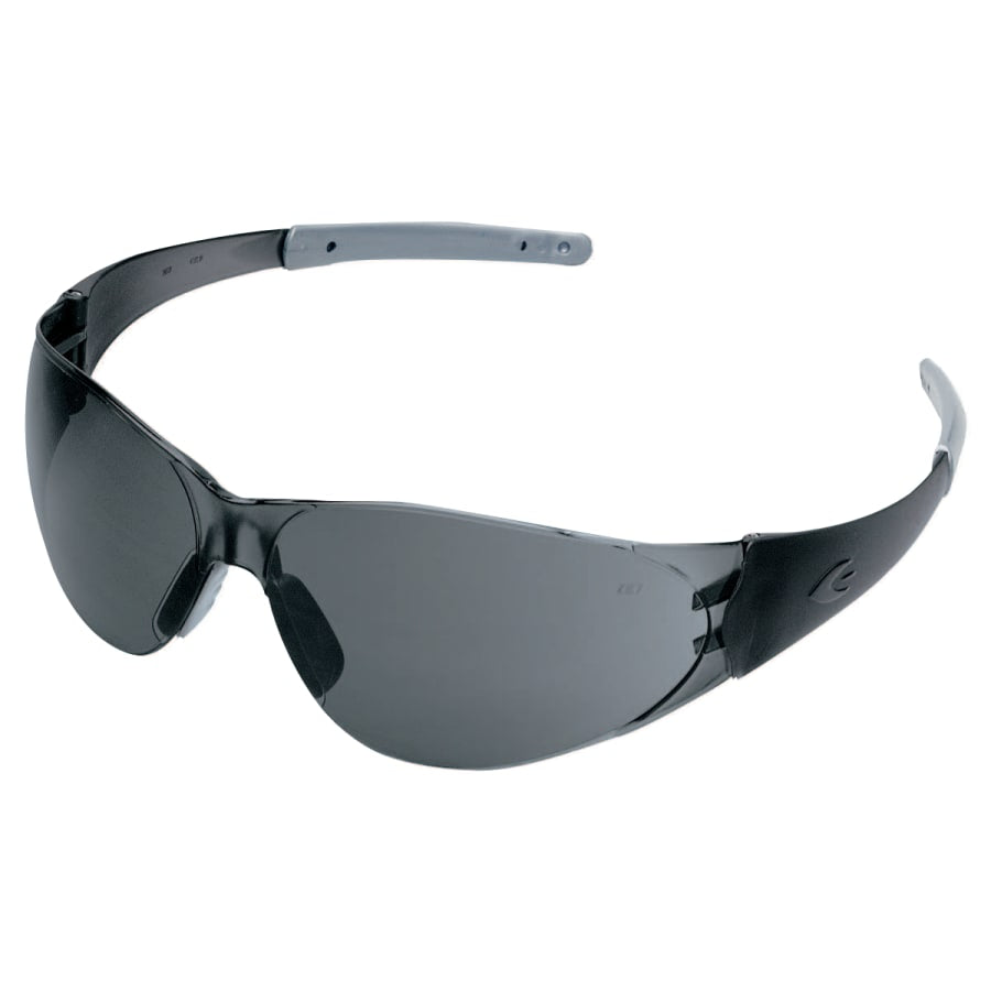 Bayonet Temples Safety Glasses, Gray Lens, Duramass Scratch-Resistant HC