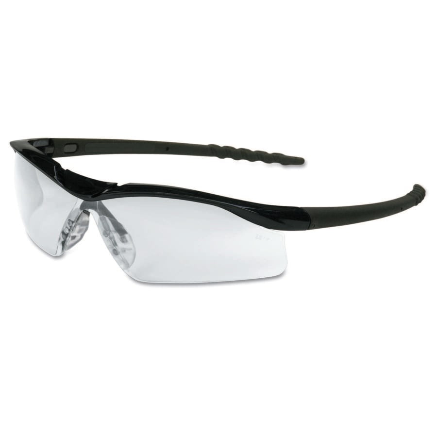 DALLAS Protective Eyewear, Clear Lens, Duramass Scratch-Resistant, Black Frame