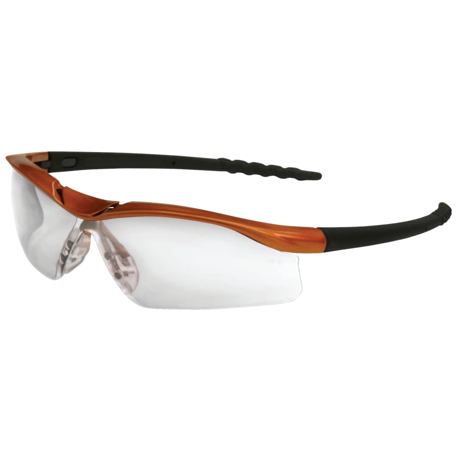 DALLAS Protective Eyewear, Clear Lens, Anti-Fog, Nuclear Orange Frame