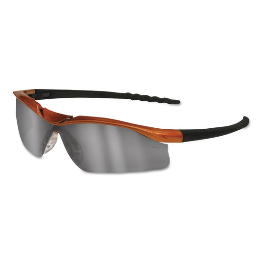 DALLAS Protective Eyewear, Mirror Lens, Anti-Fog, Nuclear Orange Frame