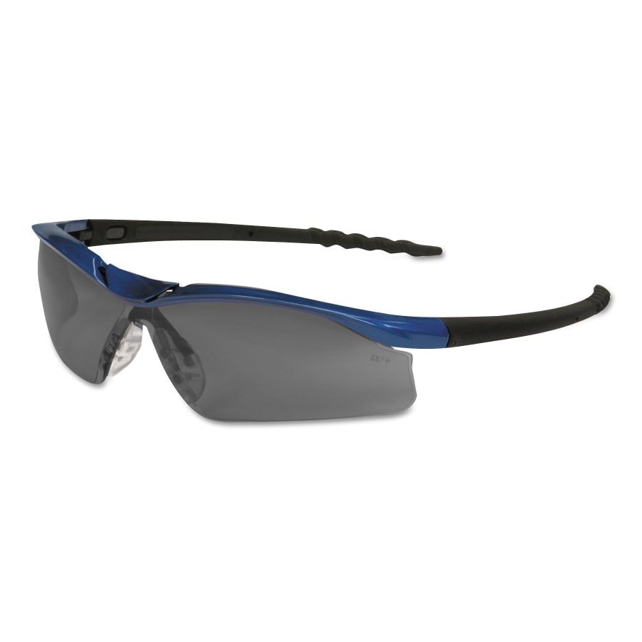 DALLAS Protective Eyewear, Gray Lens, Anti-Fog, Blue Metallic Frame