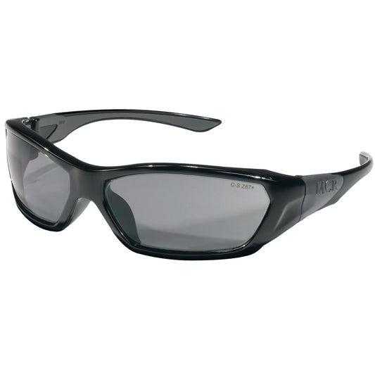 ForceFlex Protective Eyewear, Grey Lenses, Black Frame