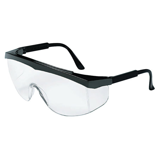 S21 Series Protective Eyewear, Clear Lens, Anti-Fog, Chrome Frame, Metal