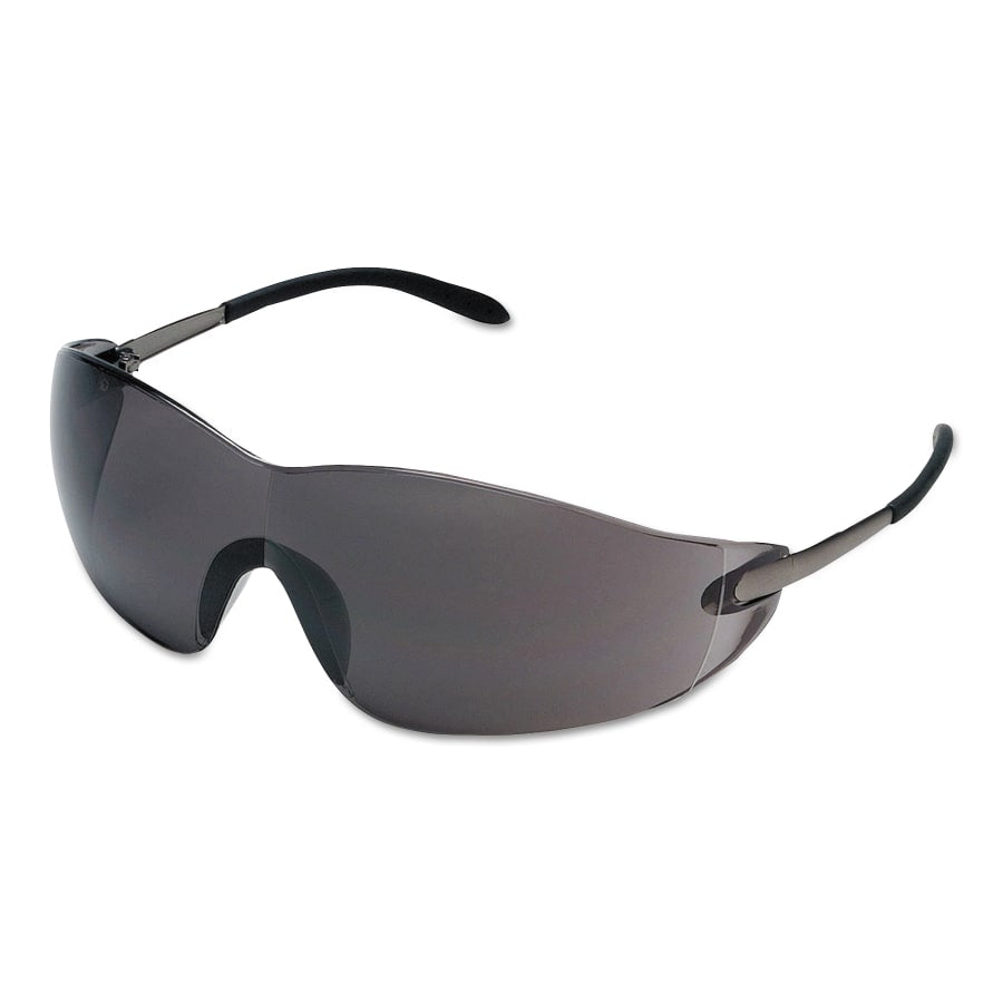Blackjack Elite Protective Eyewear, Gray Lens, Anti-Fog, Chrome Frame, Metal