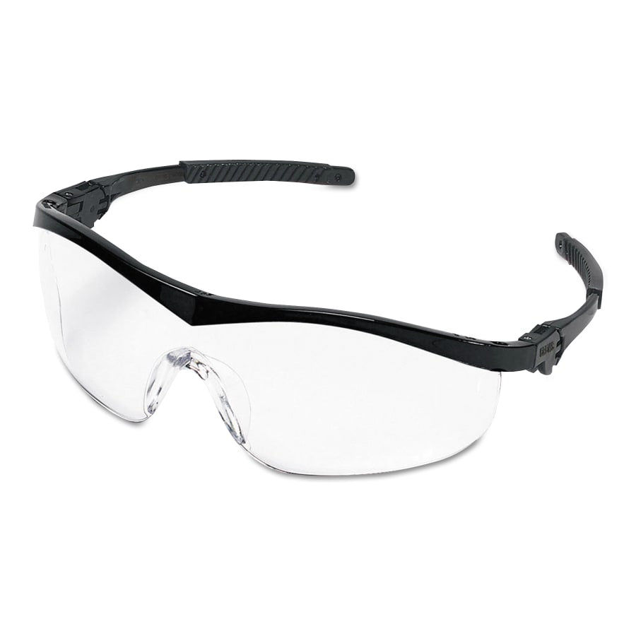 ST1 Series Protective Eyewear, Clear Lens, Duramass Anti-Fog, Black Frame, Nylon