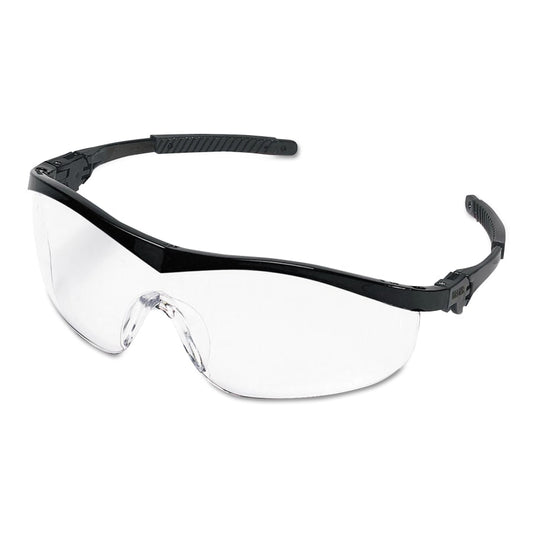 ST1 Series Protective Eyewear, Clear Lens, Duramass Anti-Fog, Black Frame, Nylon