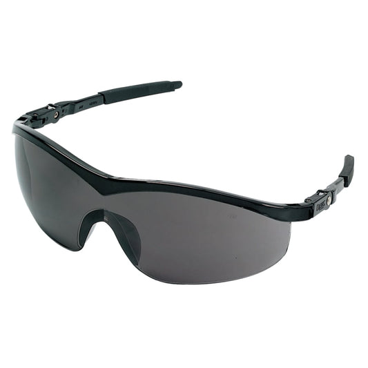 Storm Protective Eyewear, Gray Lens, Scratch-Resistant, Black Frame, Nylon