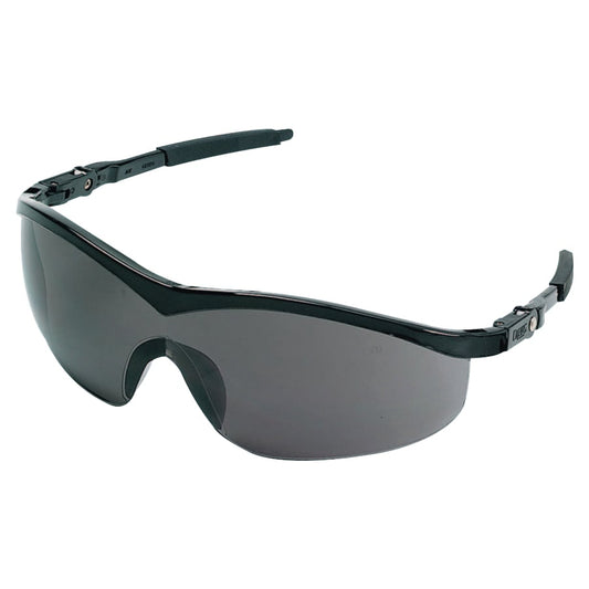 Storm Protective Eyewear, Gray Lens, Polycarbonate, Anti-Fog, Black Frame, Nylon