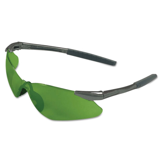 V30 Nemesis™ VL Safety Glasses, IRUV Shade 5.0, Polycarbonate Lens, Uncoated, Gunmetal No Brow Frame, Nylon