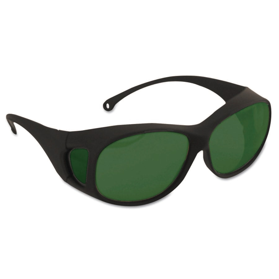 V50 OTG Safety Glasses, IRUV Shade 5.0 Polycarbonate Lens, Uncoated, Black, Nylon