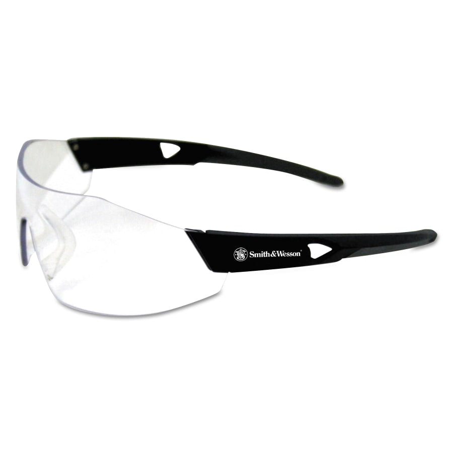 44 Magnum Safety Eyewear, Clear Lens, Anti-Fog, Anti-Scratch, Black Frame, Nylon