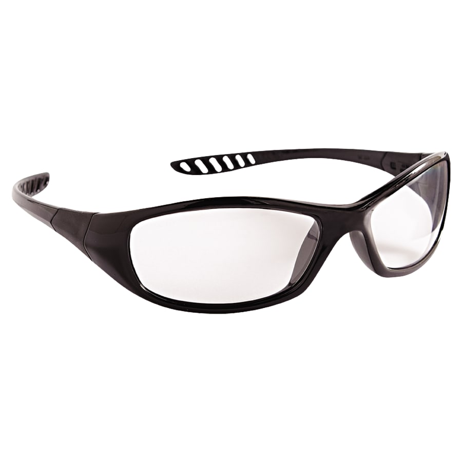 V40 Hellraiser™ Safety Glasses, Clear Polycarbonate Lens, Anti-Fog, Black, Nylon