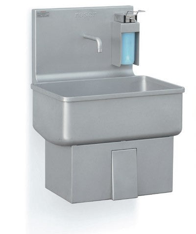 Roser Model 328 Knee Operated Wall Mounted Washbasin