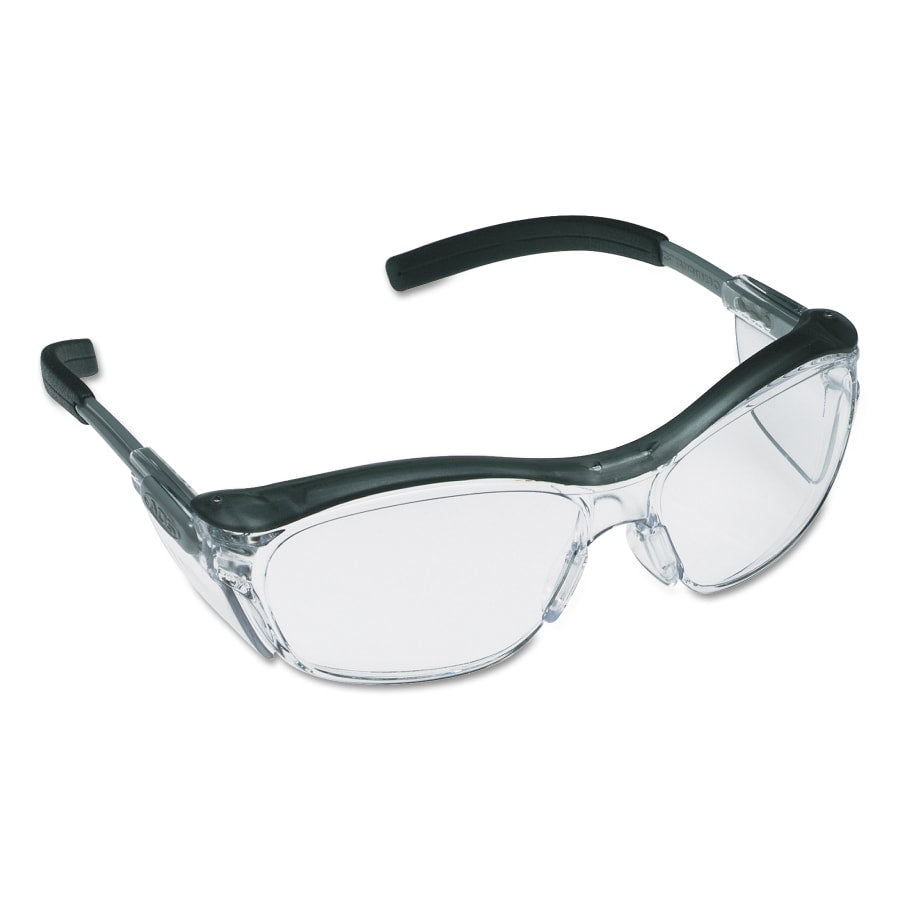 Nuvo™ Safety Eyewear, Clear Lens, Anti-Fog, HC, Translucent Gray Frame, Nylon