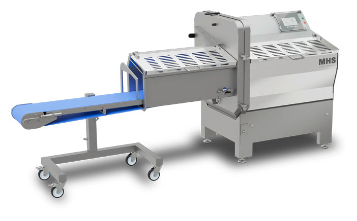 MHS Model IC 100-25 Horizontal Meat Slicer with Outfeed Conveyor