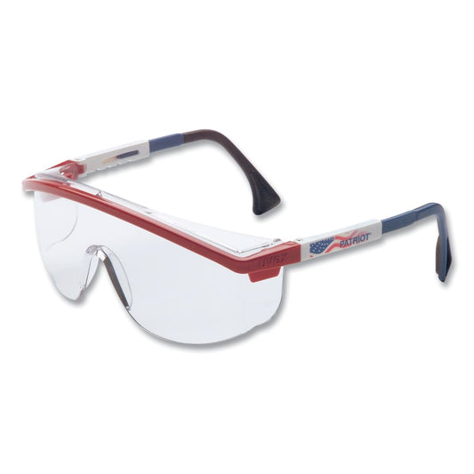 Astrospec 3000 Eyewear, Clear Lens, Ultra-dura, Blue/Red/White Frame