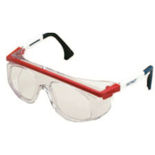 Astrospec Rx 3000 Eyewear, Clear Lens, Blue/Red/White Frame