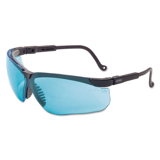 Genesis® Eyewear, Clear Polycarbonate Hard Coat Lenses, Black TPE Frame