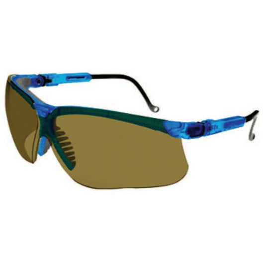 Genesis Eyewear, Espresso Lens, Polycarbonate, Uvextreme, Blue Vapor Frame