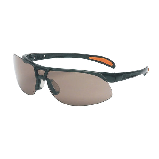 Protégé™ Eyewear, Gray Lens, Polycarbonate, Ultra-dura®, Metallic Black Frame