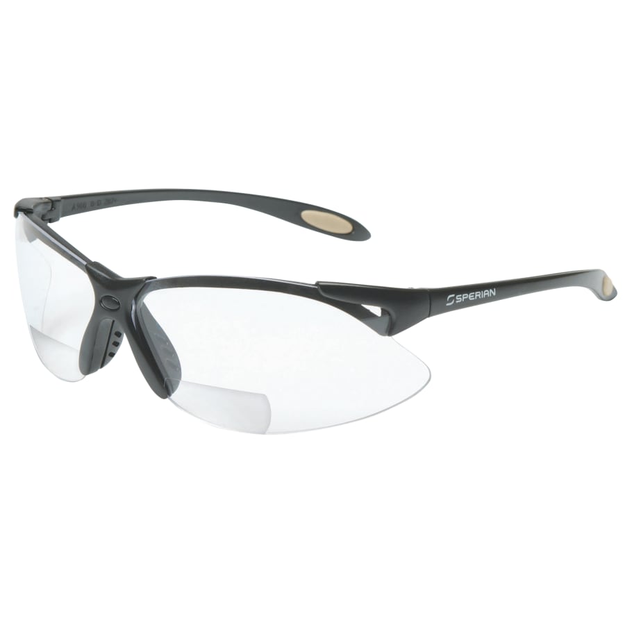 A900 Reader Magnifier Eyewear, +1.5 Diopter Polycarb Hard Coat Lenses, Blk Frame