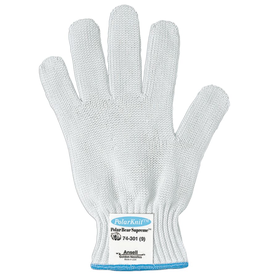 Polar Bear Supreme Gloves, Size 9, White