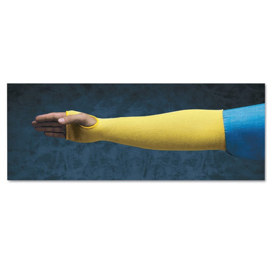 Kevlar® Sleeves, 18 in Long, One Size, Yellow