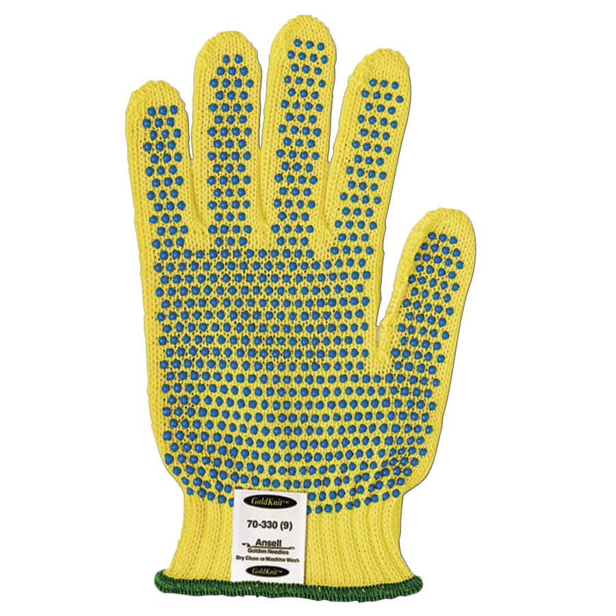 GoldKnit® Medium Weight Gloves, Size 8, Yellow
